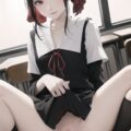 かぐや様がスカートめくってノーパンのあそこを見せつけて誘惑。もえぴりあオリジナルAI画像